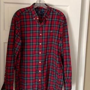 Men’s vineyard vines flannel button down shirt
